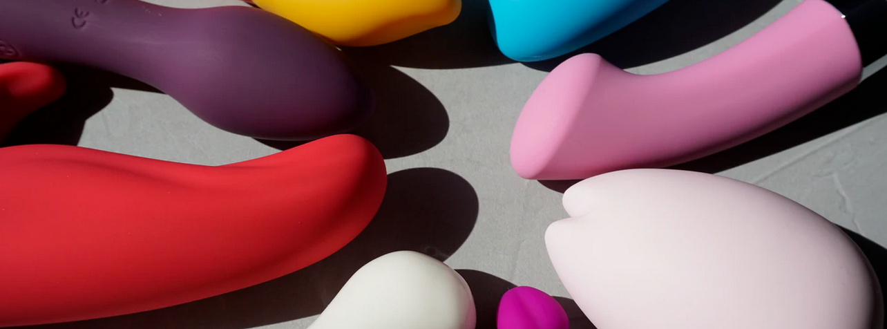 pink yellow blue and white toys sex toys